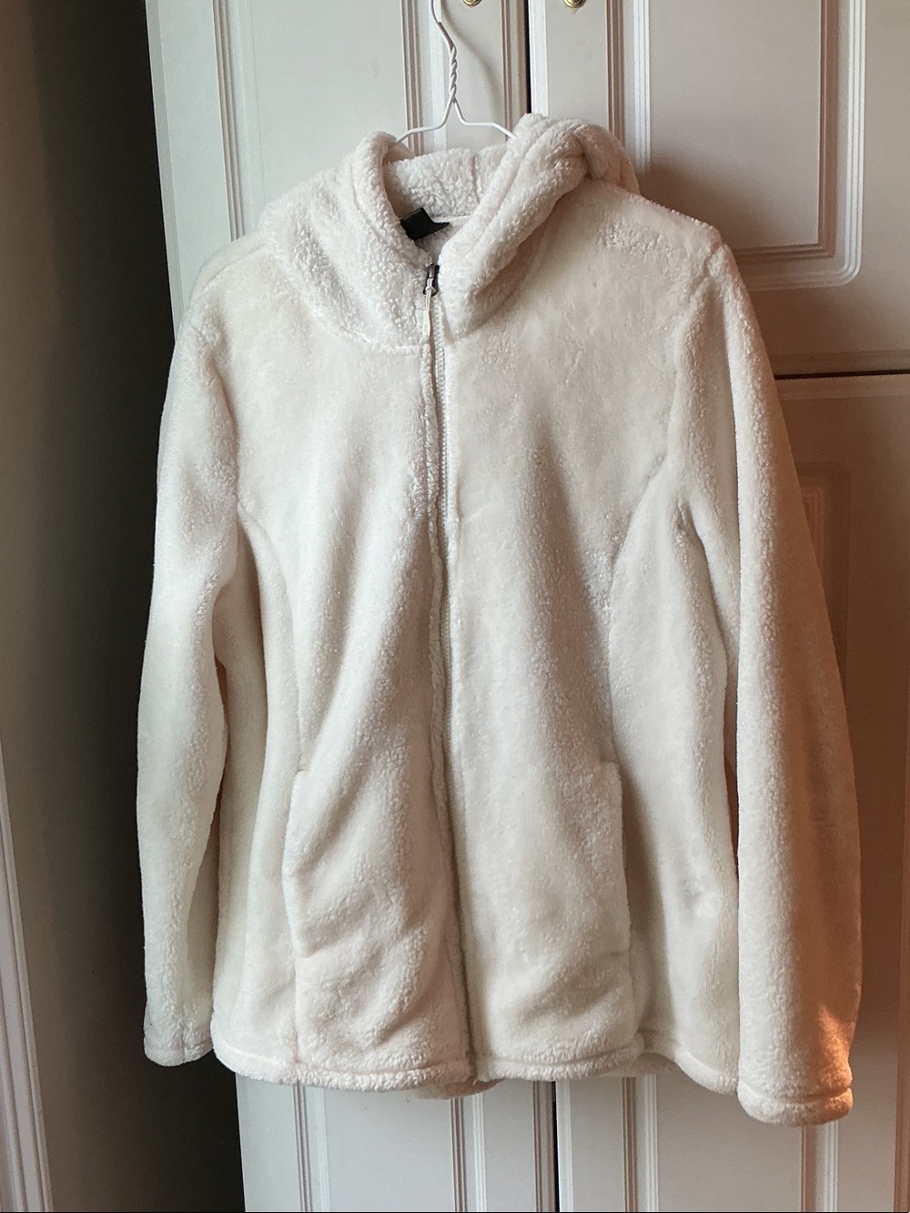 32° Heat Cream Faux Sherpa Zip Hoodie